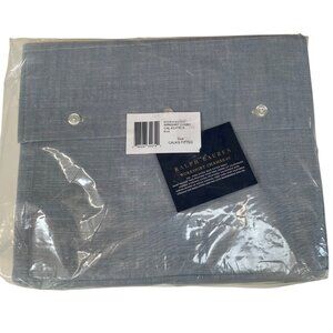 Ralph Lauren Workshirt Chambray Extra Deep Fitted Sheet CALIFORNIA KING MS$245